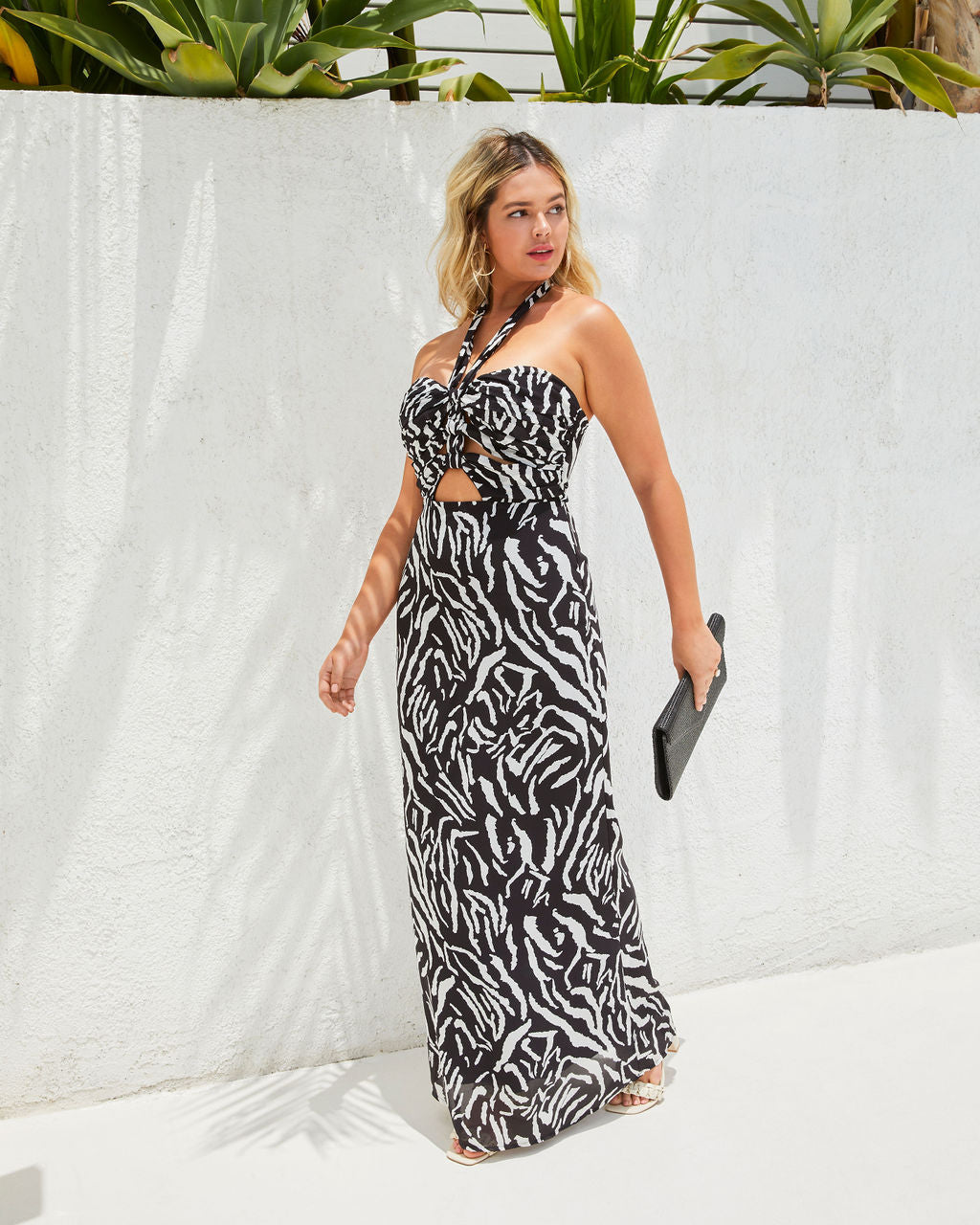 Vestido Zebra Maxi