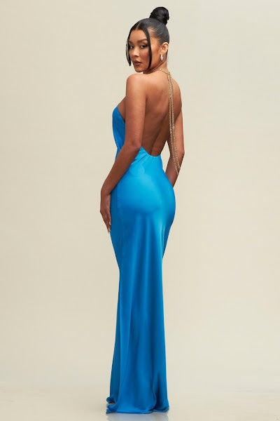 Vestido Teal Maxi